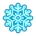 Синий изолированный дизайн логотипа векторной иконки снежинки